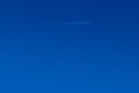 Beautiful sky daylight in the sea and airplaneの写真素材