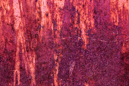 Red Steel wall rustic background with peeling paint. can use texture design graphic or grunge...