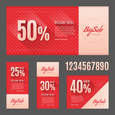 big sale flyer template designのイラスト素材