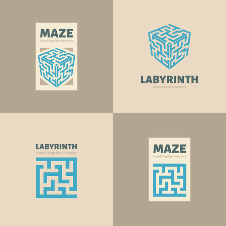 The maze logoのイラスト素材
