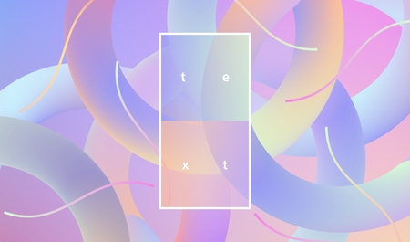 Bright blurred gradient wallpaper with geometric shapes. Trendy abstract background. Creative design for posters banners flyers presentation covers web etc. Vector EPS10のイラスト素材