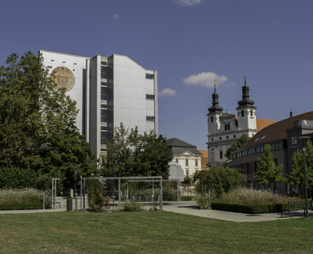 Trnava university with  university churchのeditorial素材