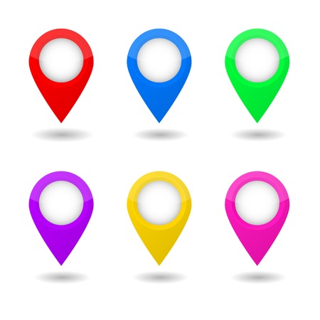 Map pointers vector illustrationのイラスト素材