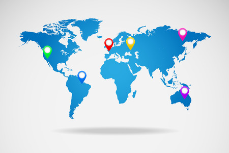 World map vector illustrationのイラスト素材