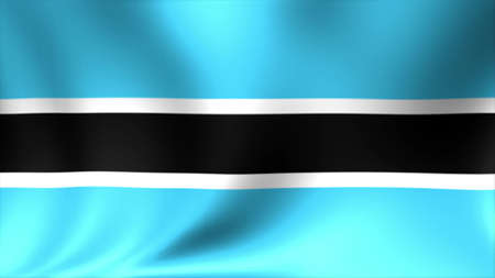 Botswana flag, new and different ripple effect. The is designed without angle.の写真素材