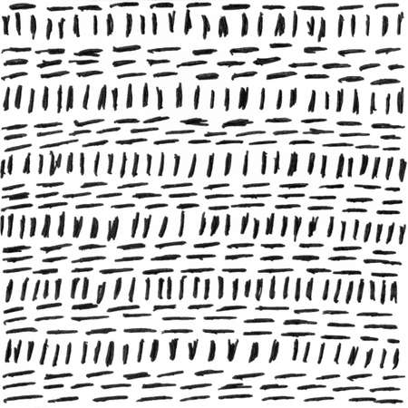 Strokes ink ornament texture background. Vintage black and white illustration strokes. Geometric abstract decorative pattern. Grunge ink drawing modern paper art black texture mockup on white backdropの写真素材