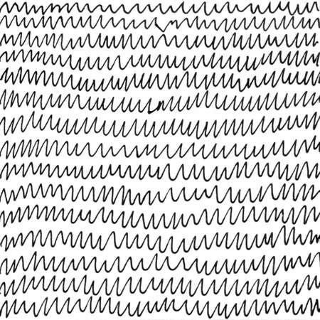 Wave ink ornament texture background. Vintage black and white illustration waves. Hand drawn abstract decorative pattern. Grunge ink drawing modern paper art black texture mockup on white backdropの写真素材