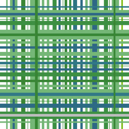 Checkered plaid vector background. Blue and green tartan, plaid seamless pattern, checked towel, geometrical abstract plaids, fashion tartan, vector plaid pattern fabric, plaid picnic background.のイラスト素材