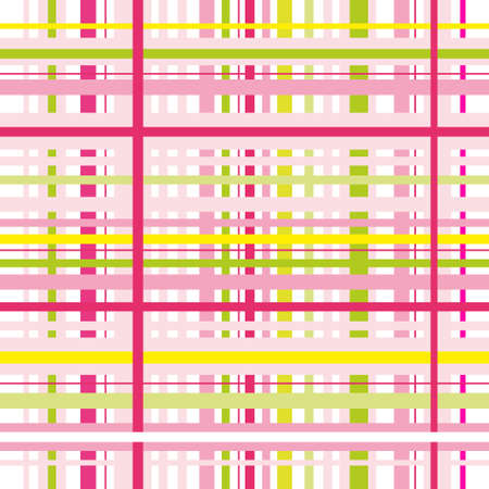 Checkered plaid vector background. Pink and green tartan, plaid seamless pattern, checked towel, geometrical abstract plaids, fashion tartan, vector plaid pattern fabric, plaid picnic background.のイラスト素材
