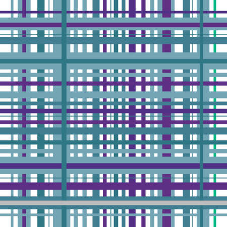 Checkered plaid vector background. Blue and purple tartan, plaid seamless pattern, checked towel, geometrical abstract plaids, fashion tartan, vector plaid pattern fabric, plaid picnic background.のイラスト素材