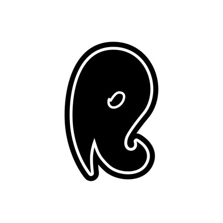 R letter font decorative hand drawn lettering, alphabet vector letter. Handwritten typographic design. Cartoon funny bold letter logo, poster, postcard, hand drawn design. Vector alphabet, lettering.のイラスト素材