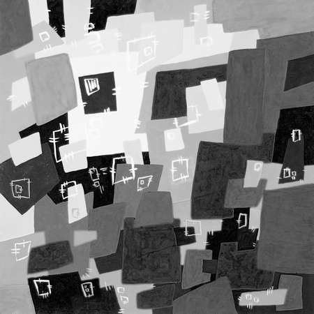 Abstract illustration fabric texture, contemporary art. Ethnic background with patches. Colorful grungy boho. Hand drawn illustration with ethnic patchwork for card, poster, backdrop, fabric print.の写真素材