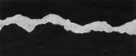 Abstract landscape, black and white minimalist art illustration. Contrast achromatic craft paper applique with lines. Black white minimalist abstract collage. Landscape for postcard, poster, banner.の写真素材