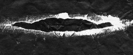 Abstract landscape, black and white minimalist art illustration. Contrast achromatic craft paper...