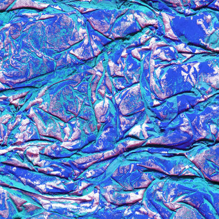 Contemporary abstract art illustration. Wrinkled paper texture paint drops.の写真素材