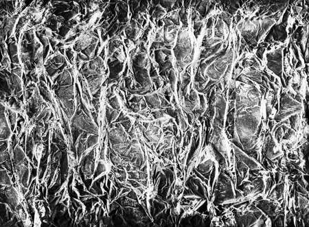 Contemporary abstract art illustration. Wrinkled paper texture paint drops.の写真素材