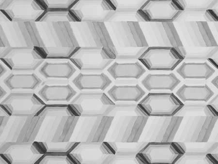 Stars pattern texture mesh illustration. Hand drawn painting in blue and pink. Graphic geometric shapes decorative template, repeat stars mesh background, ornament. Abstract grid, contemporary artの写真素材