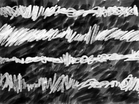 Abstract ink strokes texture hand drawn illustration. Minimalistic hand drawn black and white grunge painting. Watercolor illustration texture card, background, poster, banner. Hand drawn strokesの写真素材