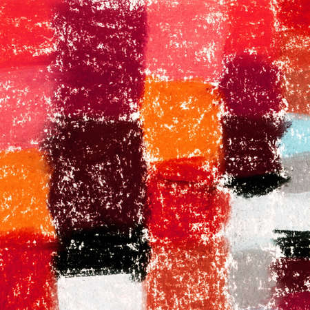 Checkered plaid background. Red brown blue white black hand drawn tartan plaid pattern charcoal pastel crayon geometrical abstract plaids, fashion tartan, plaid pattern fabric, plaid picnic backgroundの写真素材
