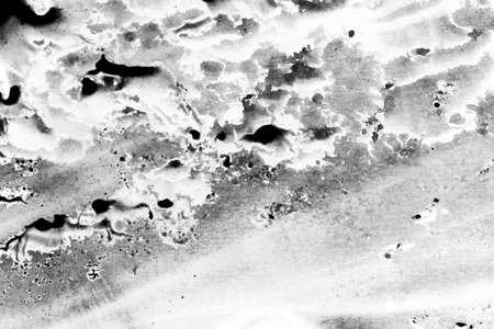 Abstract landscape watercolor hand drawn illustration. Black and white watercolor landscape. Minimalist hand drawn illustration card background poster banner. Hand drawn watercolor black and whiteの写真素材