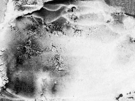 Abstract landscape watercolor hand drawn illustration. Black and white watercolor landscape. Minimalist hand drawn illustration card background poster banner. Hand drawn watercolor black and whiteの写真素材