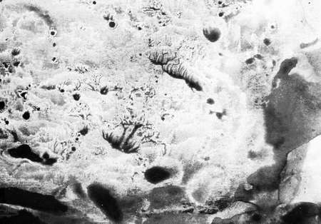 Abstract sky landscape watercolor hand drawn illustration. Black and white watercolor landscape. Minimalist hand drawn illustration card background poster banner. hand drawn watercolor black and whiteの写真素材