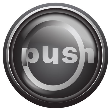 Push icon for webのイラスト素材