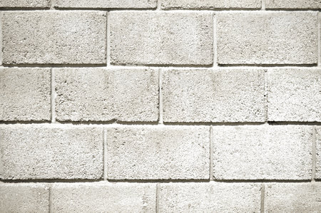 White brick wall background, texture of a flat highlight brick wall.の写真素材