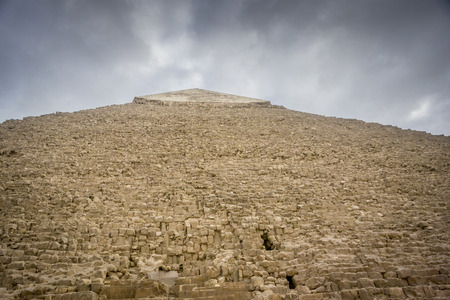 Summit of the Pyramid of Khafre at Giza, Cairo, Egypt