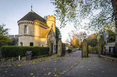 Entrance to Museum Gardens in York, UKのeditorial素材