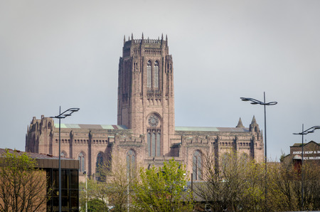 Liverpool cathedral is the longest cathedral in the world with an external measurement of 189mの写真素材