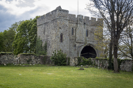 Gatehouse museum at Minster Abbeuy on the Isle of Sheppey Kent UKのeditorial素材