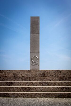 The American war memorial at Utah Beach, Normandy, Franceのeditorial素材