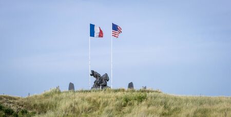 Naval Memorial for the battle of Utah Beach, Normandy, Franceのeditorial素材