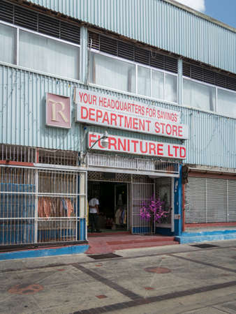 BRIDGETOWN, BARBADOS, 21 DECEMBER 2015 - External view of a department store in Bridgetown, Barbados