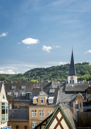 Rooftops of Boppard, Germany.   UNESCO World Heritage Siteのeditorial素材