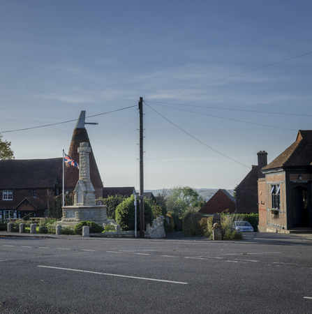 War Memorial in the village of Goudhurst, Kent, UKのeditorial素材
