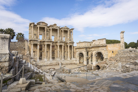 Celsus Library in the ancient city of Ephesus in Selcuk, Turkey