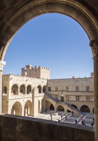 Palace of the Grand Master of the Knights of Rhodes , also known as the Kastello , is a medieval castle in the city of Rhodes, on the island of Rhodes in Greeceのeditorial素材