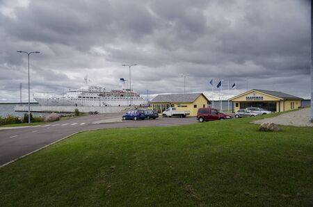 Saaremaa Harbour in the bay of Kudemaのeditorial素材