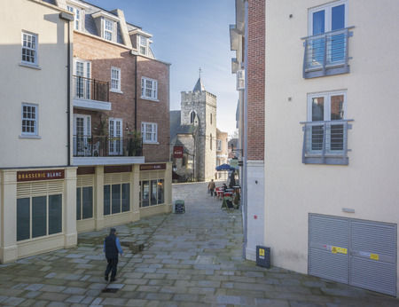 View of The Square, Chichester, West Sussexのeditorial素材
