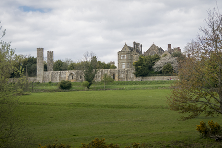 Battle Abbey school, former 13th century guest house for the abbey Battle, Sussex, UKの写真素材