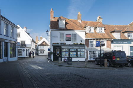 View of The Quay in the town of Lymington, New Forest, Hampshire, UK