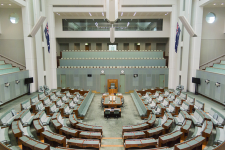 House of Representatives in Parliament House, Canberra, ACT, Australia