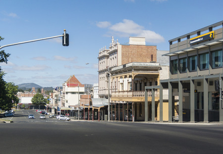 View of Sturt Street in the city of Ballarat, Victoria, Australiaのeditorial素材