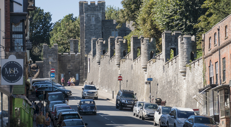 Street view of the town of Arundel, West Sussex, UKのeditorial素材