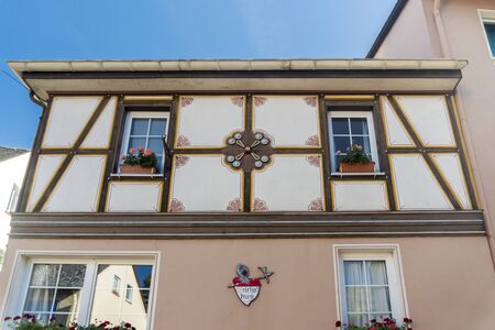 Ornate facade of a German buildingの写真素材