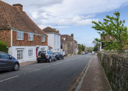 Ancient Cottages in the High Street in the small town of Winchelsea, East Sussex, Kentのeditorial素材