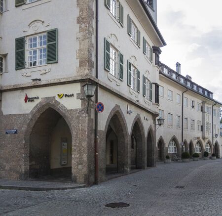 The Post Office building in the town of Hall in Tirol, Austria