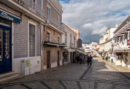 Street view in Albufeira, Algarve, Portugalのeditorial素材